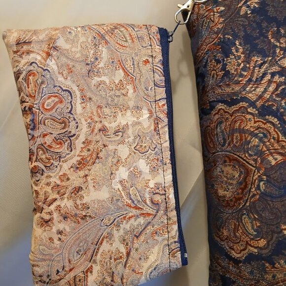 New Zippy Make-Up Cosmetics Toiletries Travel Bags Hanging Wristlet Paisleys - Picture 3 of 14